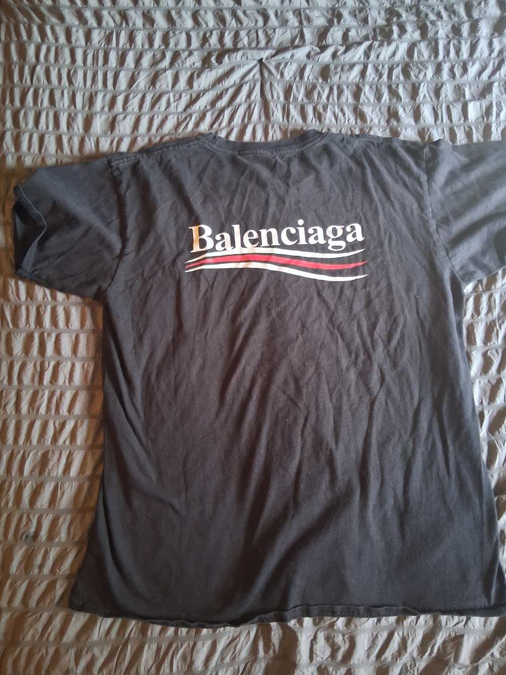 Balenciaga Men's Black Logo Tee